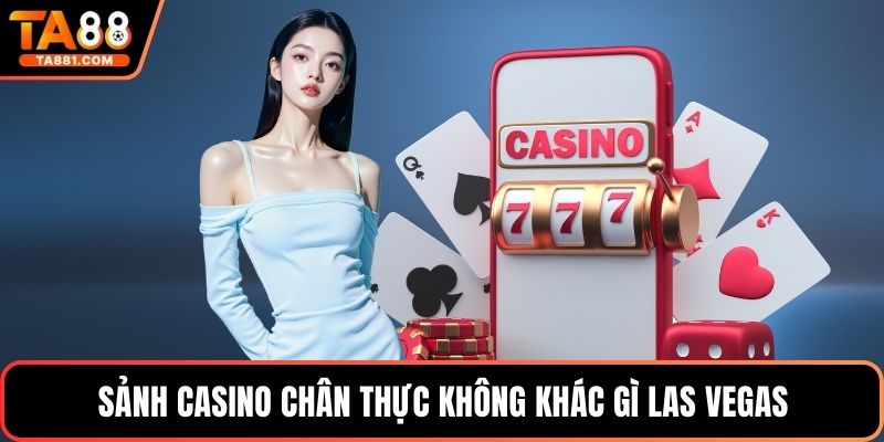 Sảnh casino chân thực không khác gì Las Vegas